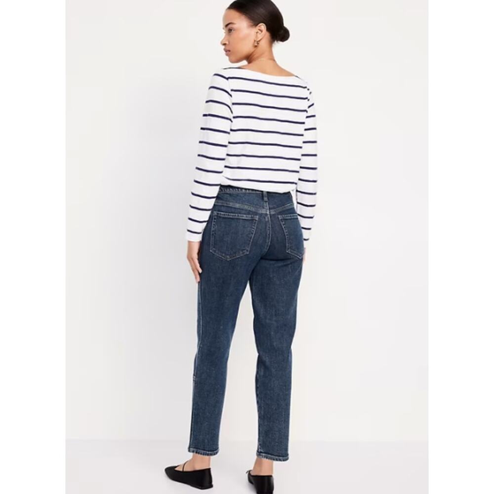 Old Navy Women's Straight Leg Jeans - Blue - Picture 4 of 15